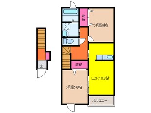 佐古木駅 徒歩5分 2階の物件間取画像